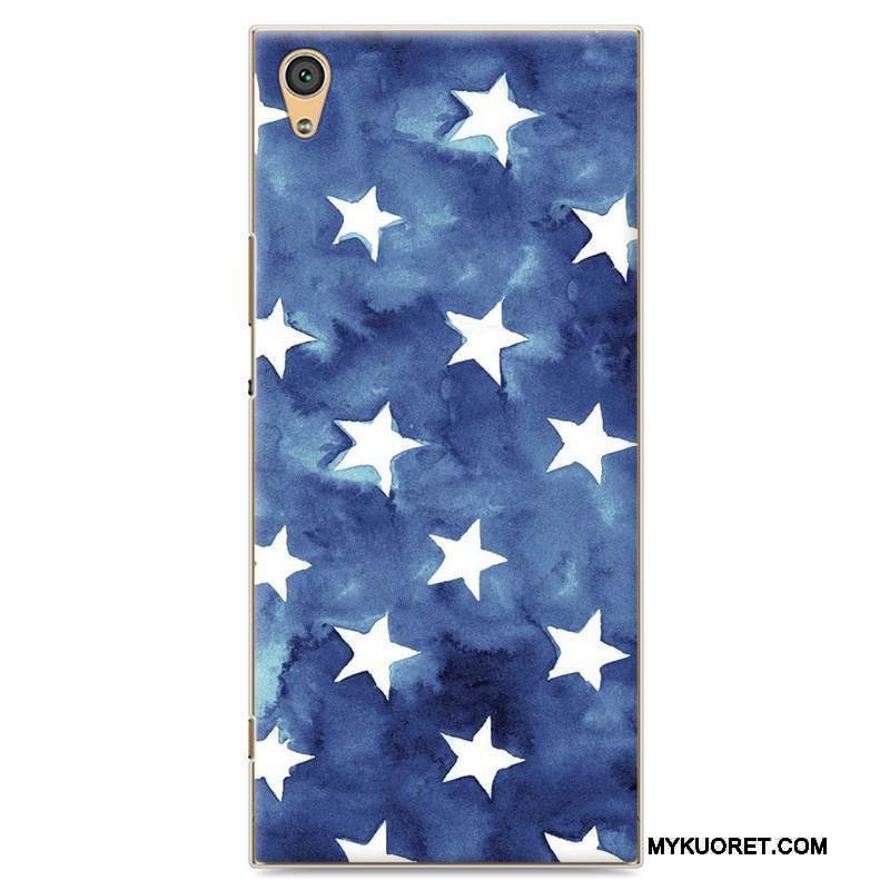 Kuori Sony Xperia Xa1 Ultra Suojaus Taide Kova, Kotelo Sony Xperia Xa1 Ultra Maalaus Puhelimen Kuoret Vaaleansininen