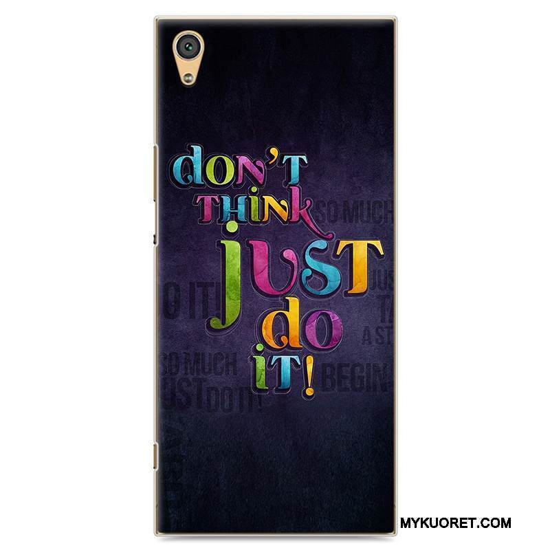 Kuori Sony Xperia Xa1 Ultra Suojaus Taide Kova, Kotelo Sony Xperia Xa1 Ultra Maalaus Puhelimen Kuoret Vaaleansininen