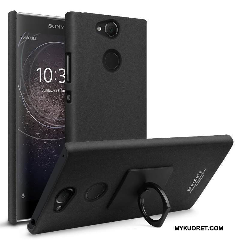 Kuori Sony Xperia Xa2 Laukut Pesty Suede Puhelimen Kuoret, Kotelo Sony Xperia Xa2 Suojaus Murtumaton Rengas