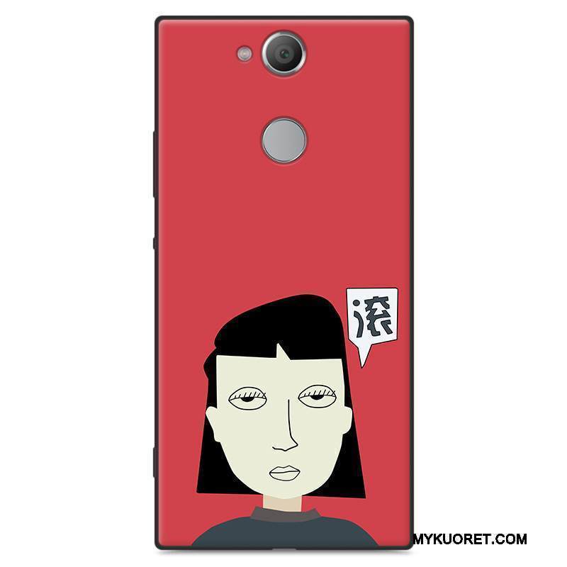 Kuori Sony Xperia Xa2 Luova Puhelimen Kuoret Pesty Suede, Kotelo Sony Xperia Xa2 Laukut Persoonallisuus Trendi