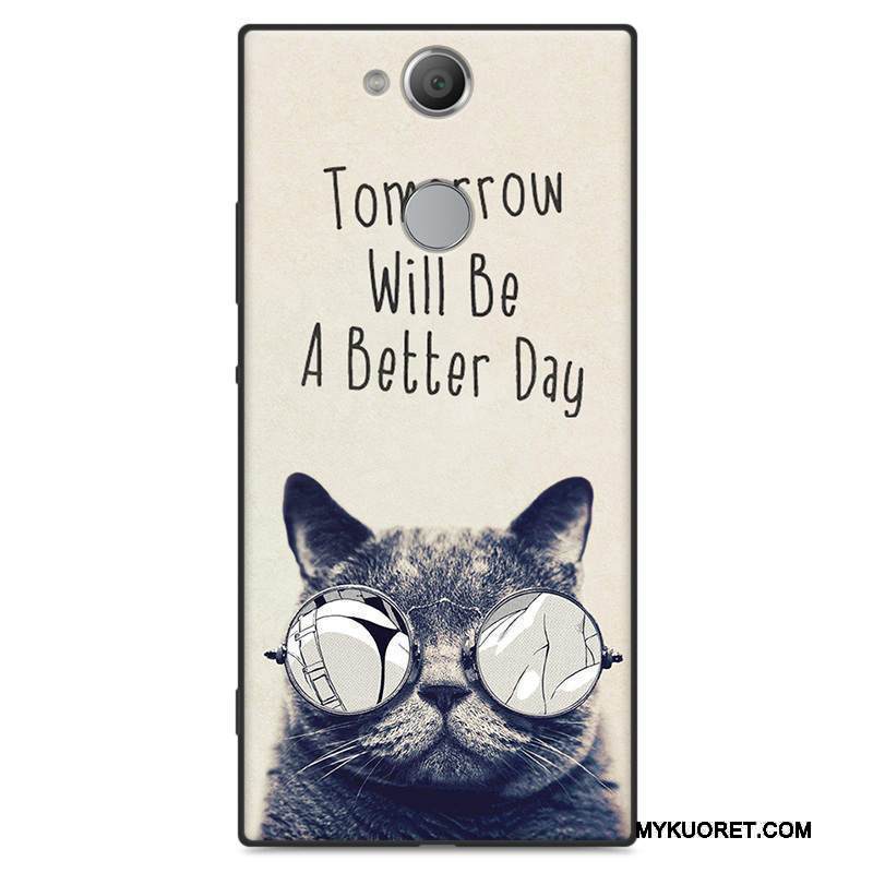 Kuori Sony Xperia Xa2 Monivärinen Puhelimen Kuoret Ihana, Kotelo Sony Xperia Xa2 Sarjakuva Pesty Suede