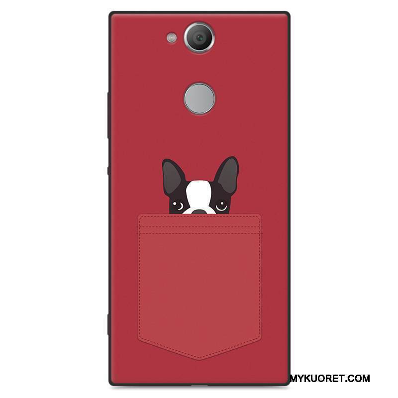 Kuori Sony Xperia Xa2 Silikoni Vihreä Pesty Suede, Kotelo Sony Xperia Xa2 Laukut Puhelimen Kuoret Murtumaton