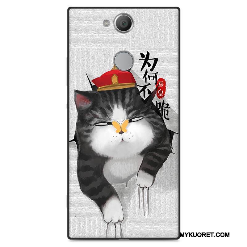 Kuori Sony Xperia Xa2 Silikoni Vihreä Pesty Suede, Kotelo Sony Xperia Xa2 Laukut Puhelimen Kuoret Murtumaton