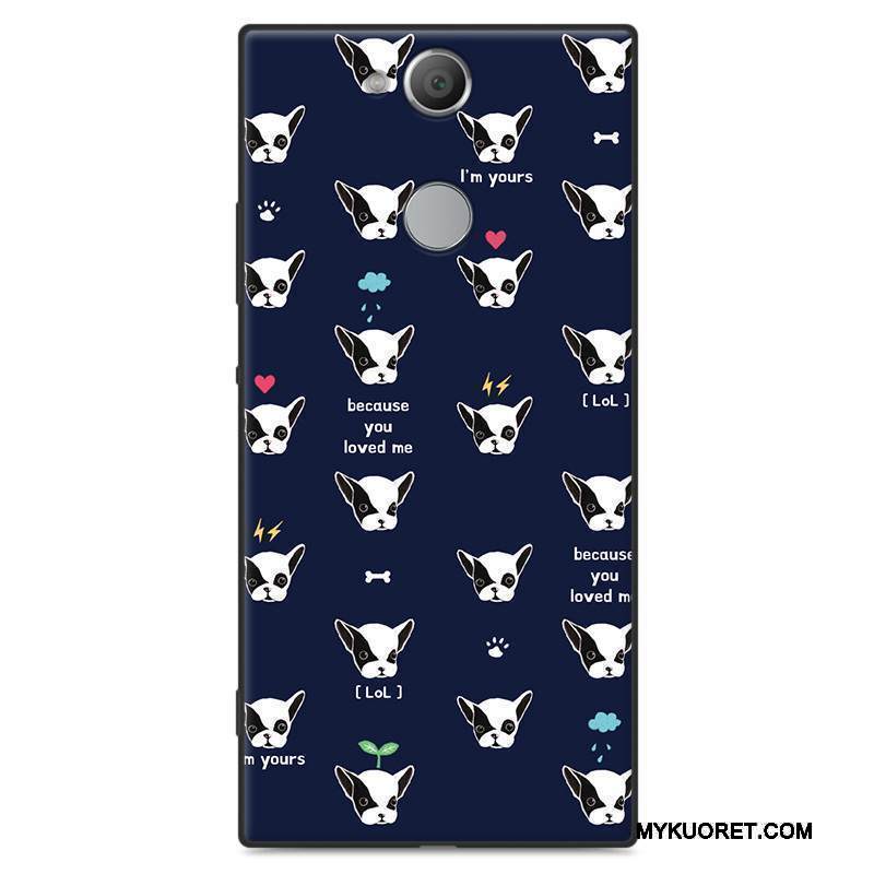 Kuori Sony Xperia Xa2 Silikoni Vihreä Pesty Suede, Kotelo Sony Xperia Xa2 Laukut Puhelimen Kuoret Murtumaton