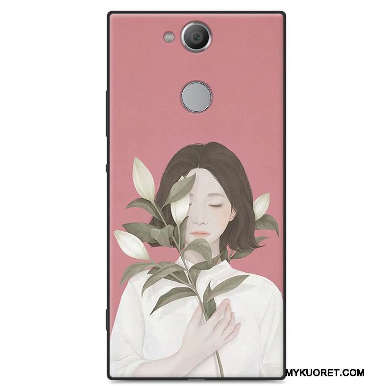 Kuori Sony Xperia Xa2 Suojaus Vaaleansininen Taide, Kotelo Sony Xperia Xa2 Laukut Puhelimen Kuoret Pesty Suede