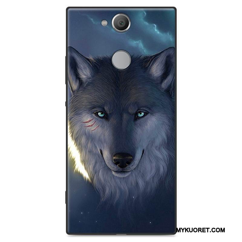 Kuori Sony Xperia Xa2 Ultra Laukut Puhelimen Kuoret Murtumaton, Kotelo Sony Xperia Xa2 Ultra Pehmeä Neste Punainen Pesty Suede