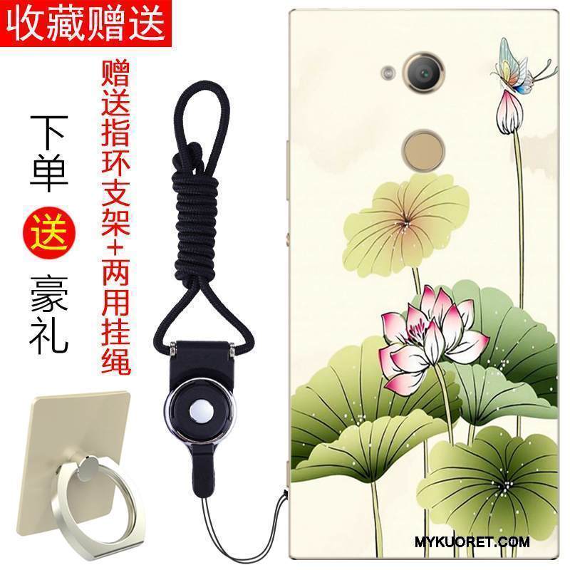 Kuori Sony Xperia Xa2 Ultra Laukut Taide Murtumaton, Kotelo Sony Xperia Xa2 Ultra Suojaus Keltainen Puhelimen Kuoret