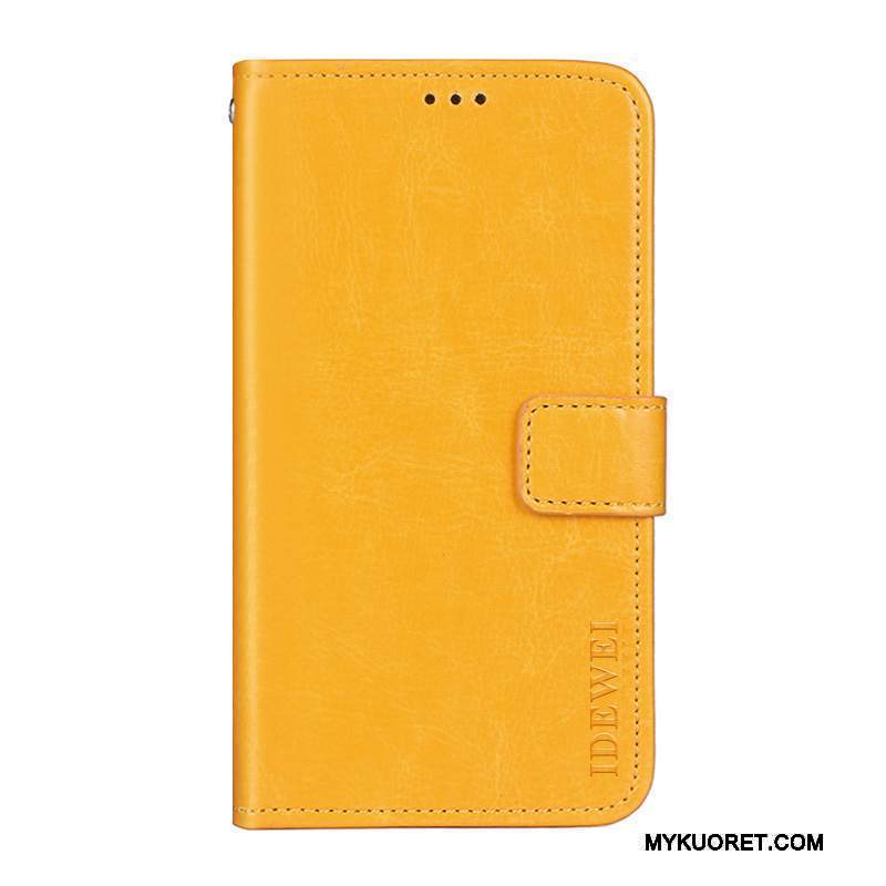 Kuori Sony Xperia Xa2 Ultra Nahka Puhelimen Kuoret Keltainen, Kotelo Sony Xperia Xa2 Ultra Suojaus Murtumaton