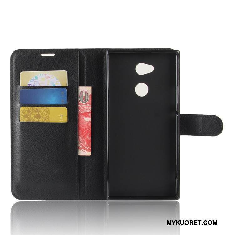 Kuori Sony Xperia Xa2 Ultra Nahka Puhelimen Kuoret Kortti, Kotelo Sony Xperia Xa2 Ultra Suojaus Vaaleansininen