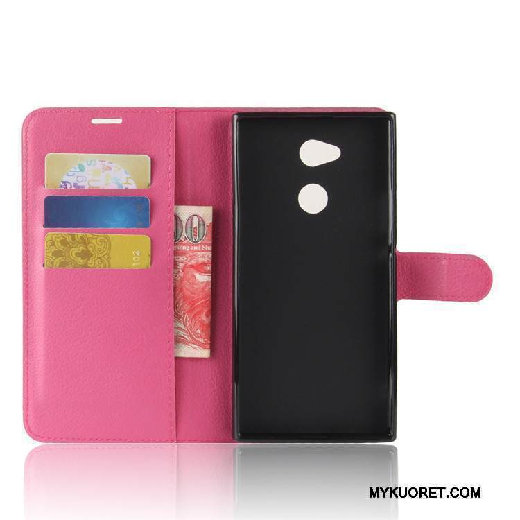 Kuori Sony Xperia Xa2 Ultra Nahka Puhelimen Kuoret Kortti, Kotelo Sony Xperia Xa2 Ultra Suojaus Vaaleansininen