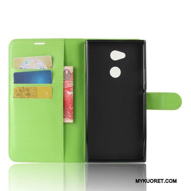 Kuori Sony Xperia Xa2 Ultra Nahka Puhelimen Kuoret Kortti, Kotelo Sony Xperia Xa2 Ultra Suojaus Vaaleansininen