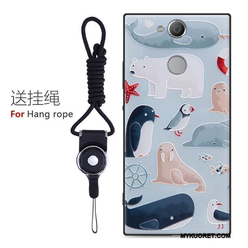 Kuori Sony Xperia Xa2 Ultra Sarjakuva Puhelimen Kuoret Keltainen, Kotelo Sony Xperia Xa2 Ultra Pehmeä Neste Trendi Pesty Suede