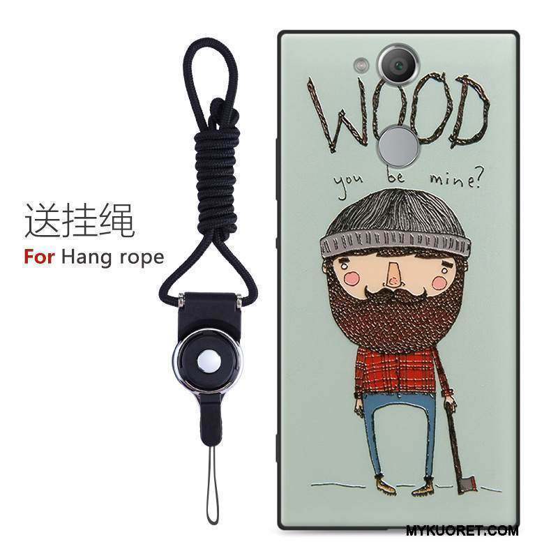 Kuori Sony Xperia Xa2 Ultra Sarjakuva Puhelimen Kuoret Keltainen, Kotelo Sony Xperia Xa2 Ultra Pehmeä Neste Trendi Pesty Suede