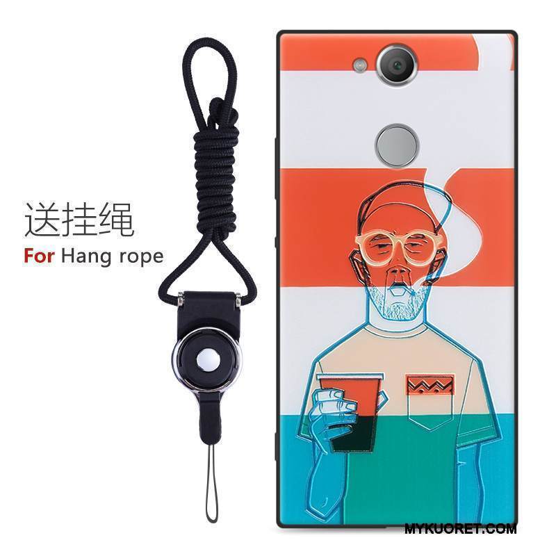 Kuori Sony Xperia Xa2 Ultra Sarjakuva Puhelimen Kuoret Keltainen, Kotelo Sony Xperia Xa2 Ultra Pehmeä Neste Trendi Pesty Suede