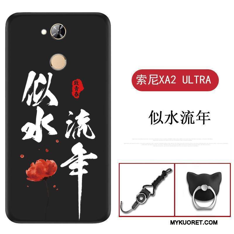 Kuori Sony Xperia Xa2 Ultra Silikoni Puhelimen Kuoret Punainen, Kotelo Sony Xperia Xa2 Ultra Pehmeä Neste