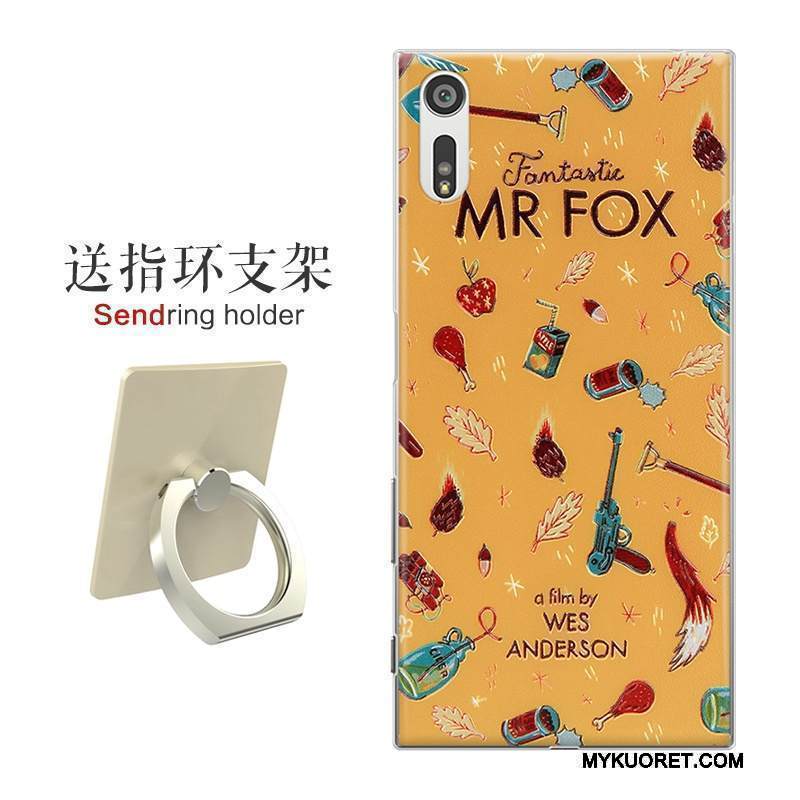 Kuori Sony Xperia Xz Kohokuviointi Punainen Kova, Kotelo Sony Xperia Xz Suojaus Puhelimen Kuoret