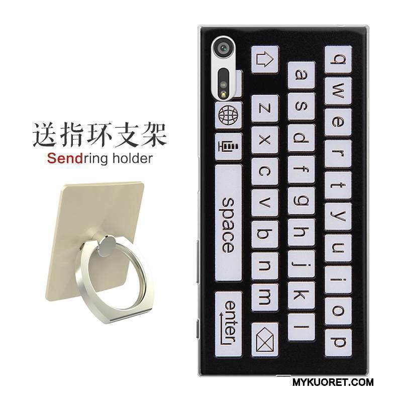 Kuori Sony Xperia Xz Kohokuviointi Punainen Kova, Kotelo Sony Xperia Xz Suojaus Puhelimen Kuoret