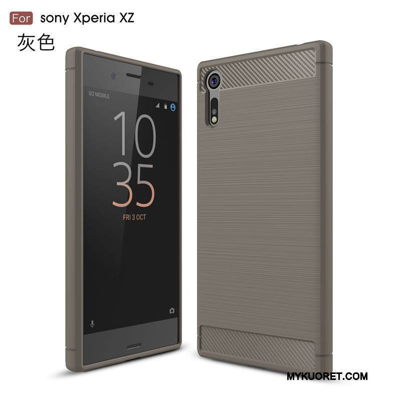 Kuori Sony Xperia Xz Kuitu Punainen, Kotelo Sony Xperia Xz Puhelimen Kuoret Trendi
