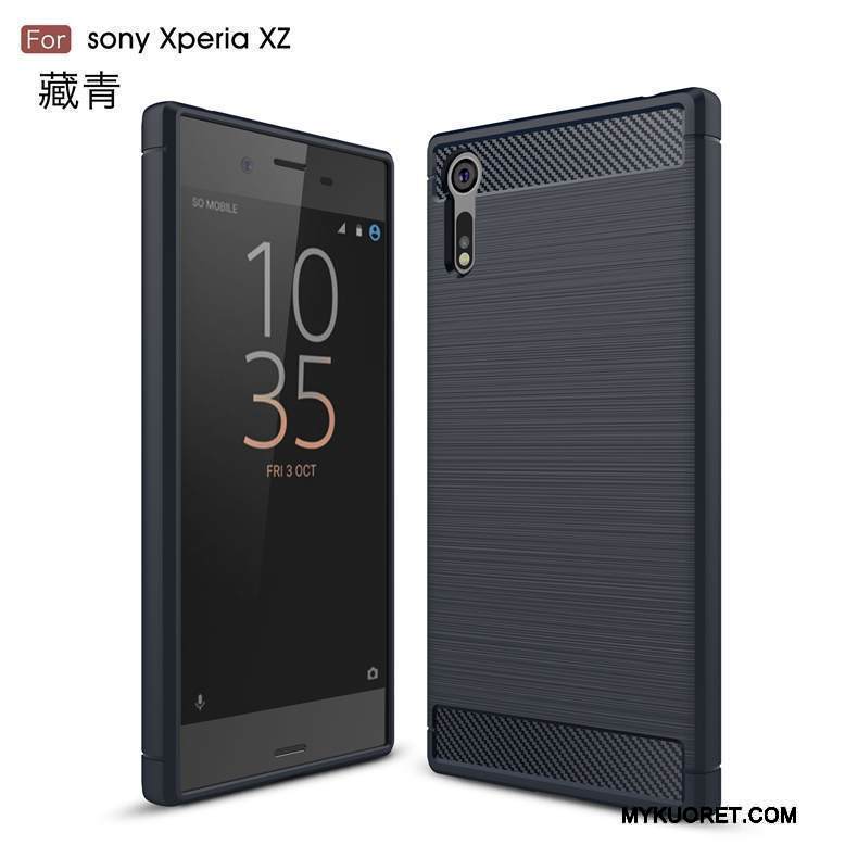 Kuori Sony Xperia Xz Kuitu Punainen, Kotelo Sony Xperia Xz Puhelimen Kuoret Trendi