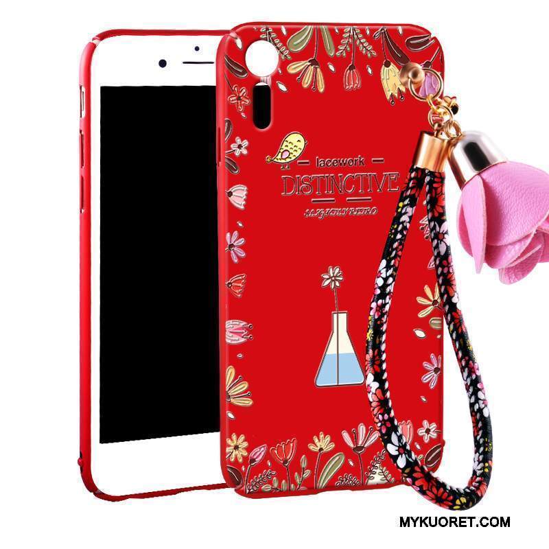 Kuori Sony Xperia Xz Laukut Kova Punainen, Kotelo Sony Xperia Xz Suojaus Pesty Suede Murtumaton