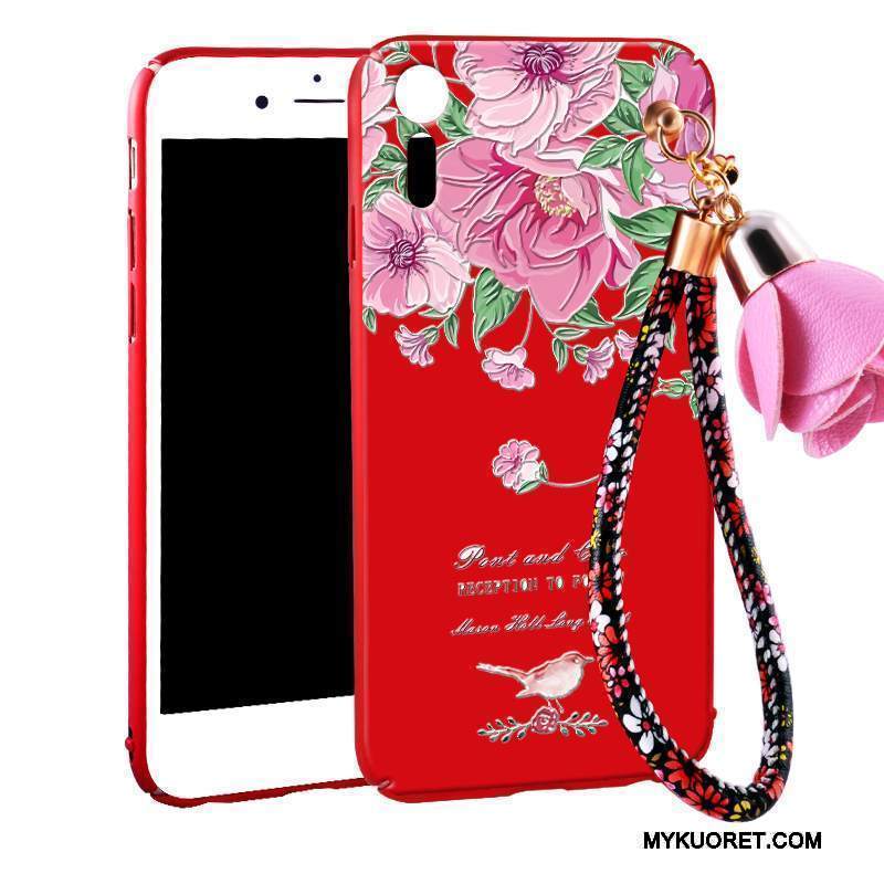 Kuori Sony Xperia Xz Laukut Kova Punainen, Kotelo Sony Xperia Xz Suojaus Pesty Suede Murtumaton