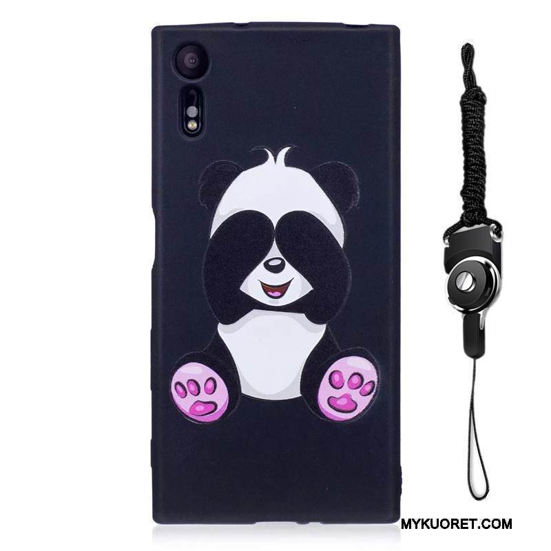 Kuori Sony Xperia Xz Maalaus Pesty Suede Ripustettavat Koristeet, Kotelo Sony Xperia Xz Kohokuviointi Puhelimen Kuoret Vihreä