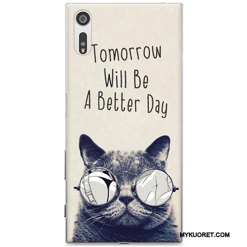 Kuori Sony Xperia Xz Maalaus Violetti Puhelimen Kuoret, Kotelo Sony Xperia Xz Suojaus Kova