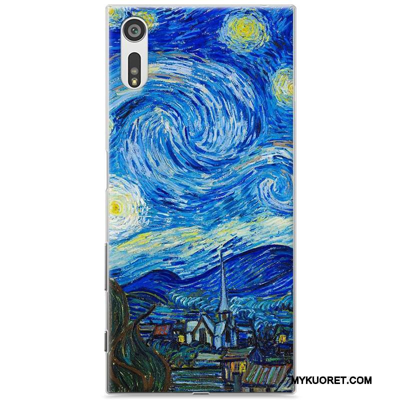 Kuori Sony Xperia Xz Maalaus Violetti Puhelimen Kuoret, Kotelo Sony Xperia Xz Suojaus Kova