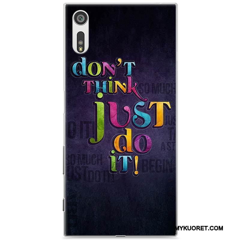 Kuori Sony Xperia Xz Maalaus Violetti Puhelimen Kuoret, Kotelo Sony Xperia Xz Suojaus Kova
