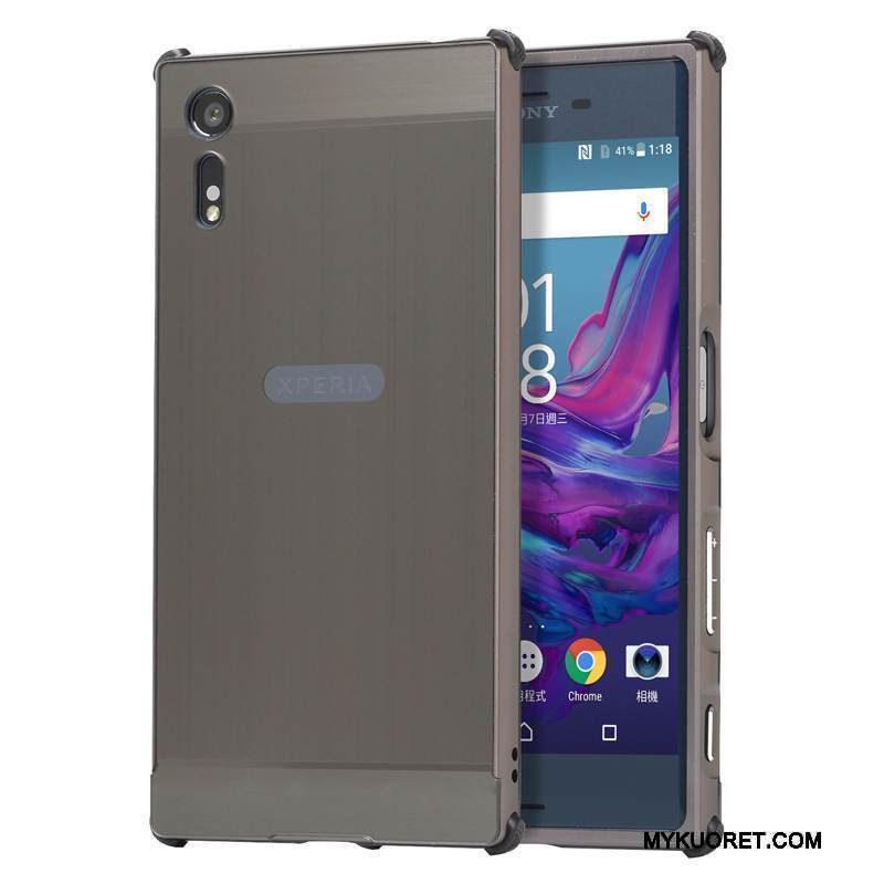 Kuori Sony Xperia Xz Metalli Kehys Trendi, Kotelo Sony Xperia Xz Suojaus Jauhe Murtumaton