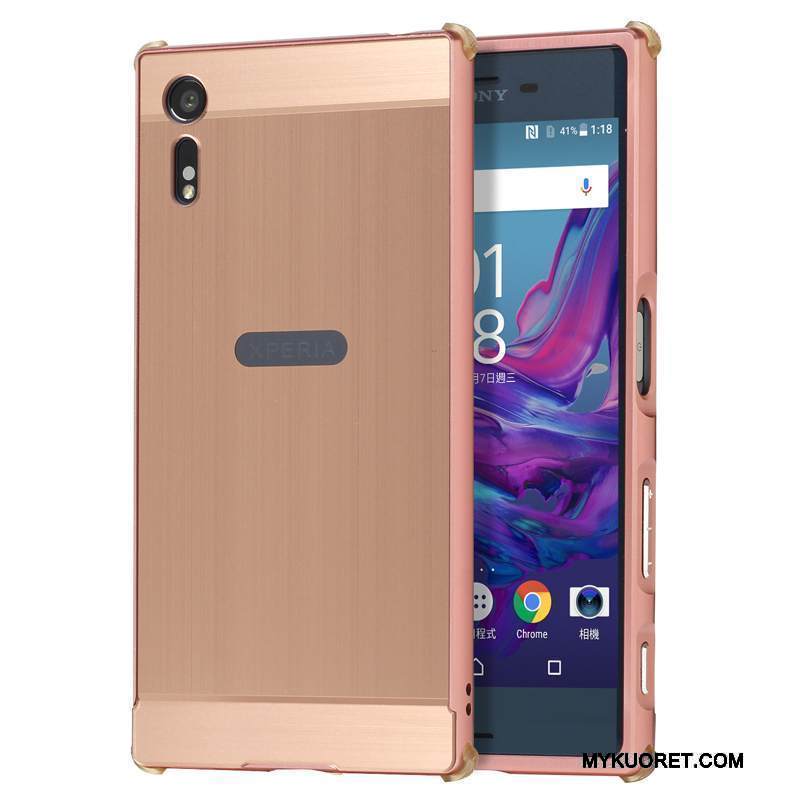 Kuori Sony Xperia Xz Metalli Kehys Trendi, Kotelo Sony Xperia Xz Suojaus Jauhe Murtumaton