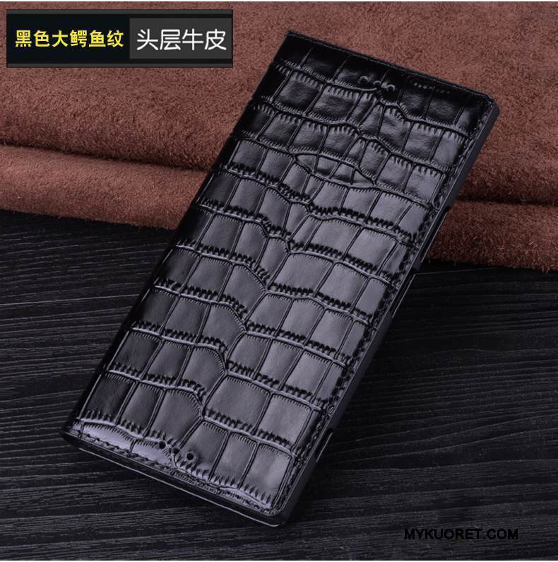 Kuori Sony Xperia Xz Nahka Musta Puhelimen Kuoret, Kotelo Sony Xperia Xz