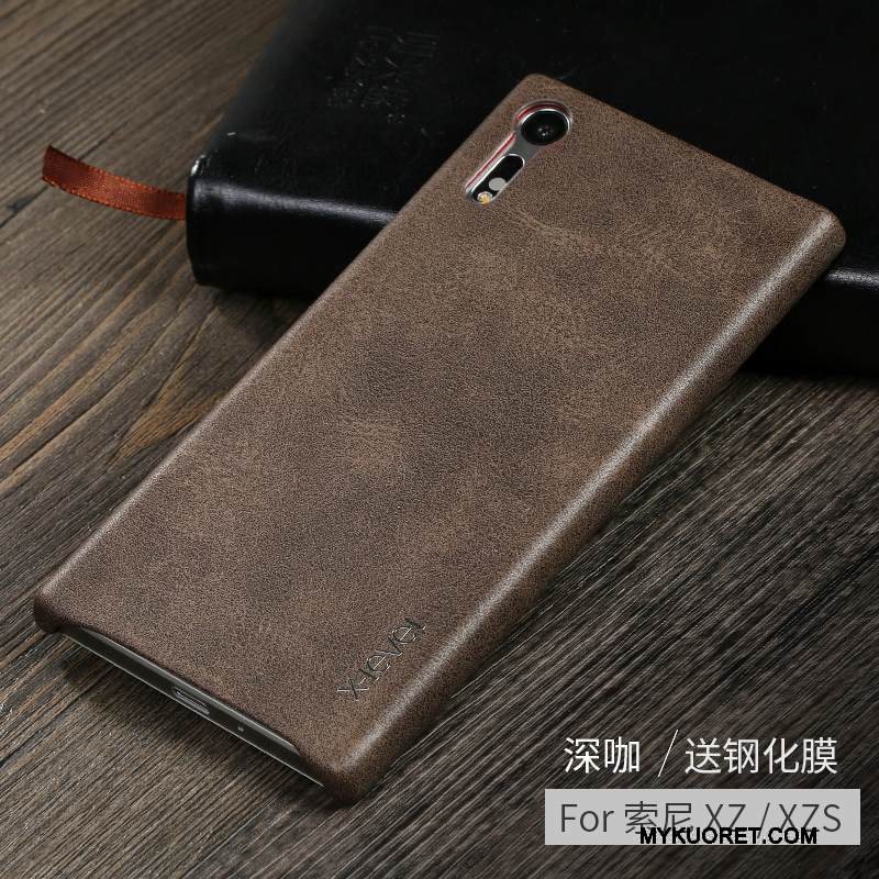 Kuori Sony Xperia Xz Nahka Puhelimen Kuoret Liiketoiminta, Kotelo Sony Xperia Xz Suojaus Murtumaton