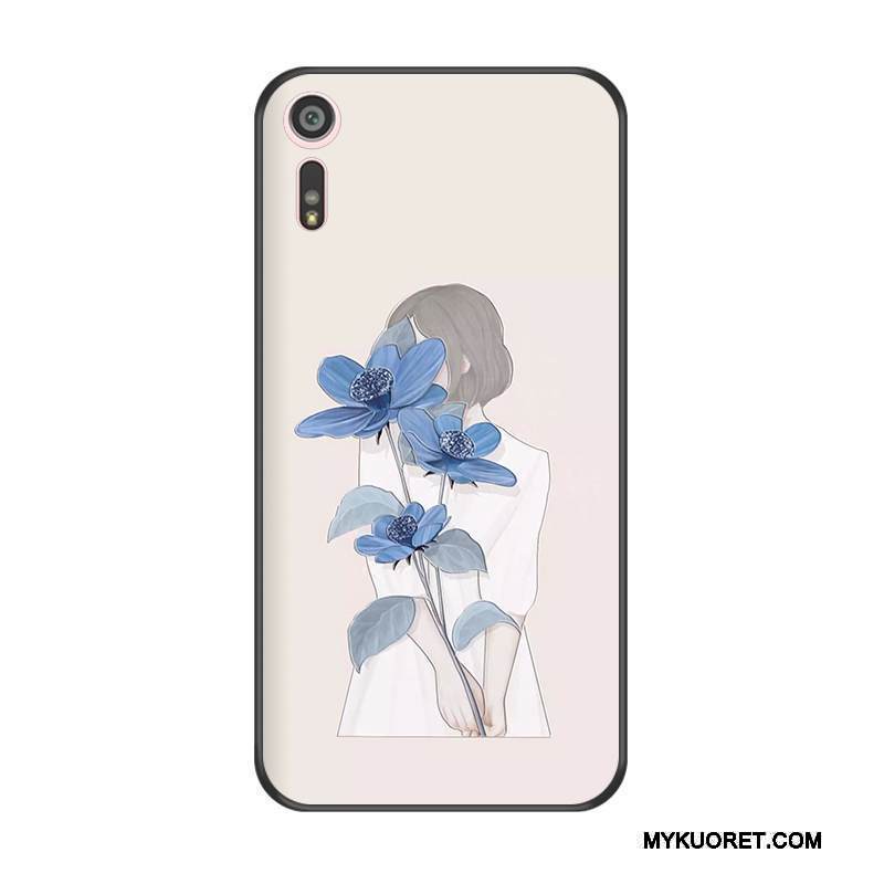 Kuori Sony Xperia Xz Pehmeä Neste Kova Sininen, Kotelo Sony Xperia Xz Suojaus Puhelimen Kuoret Murtumaton