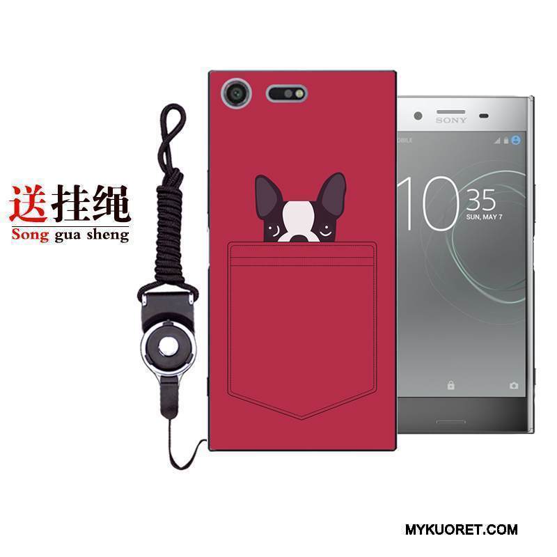 Kuori Sony Xperia Xz Premium Laukut Punainen Puhelimen Kuoret, Kotelo Sony Xperia Xz Premium Suojaus Murtumaton