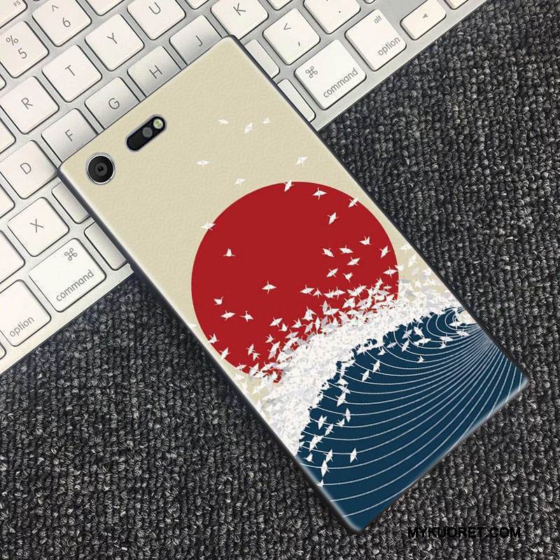 Kuori Sony Xperia Xz Premium Laukut Tuuli Kirsikka, Kotelo Sony Xperia Xz Premium Suojaus Sininen Puhelimen Kuoret