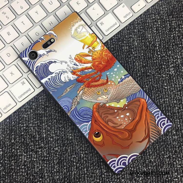 Kuori Sony Xperia Xz Premium Laukut Tuuli Kirsikka, Kotelo Sony Xperia Xz Premium Suojaus Sininen Puhelimen Kuoret