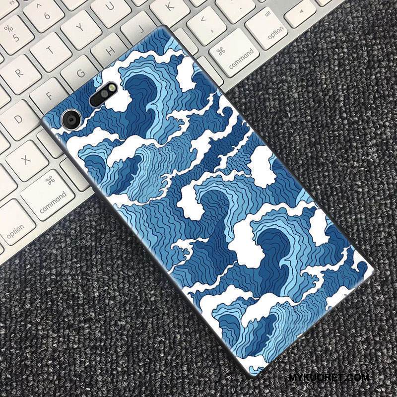 Kuori Sony Xperia Xz Premium Laukut Tuuli Kirsikka, Kotelo Sony Xperia Xz Premium Suojaus Sininen Puhelimen Kuoret