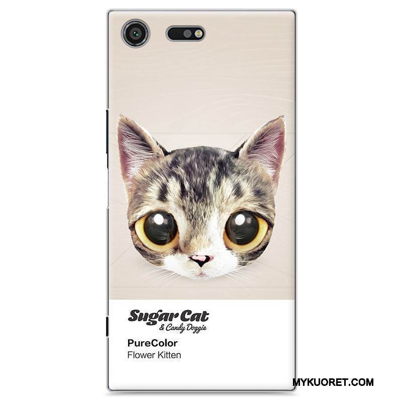 Kuori Sony Xperia Xz Premium Maalaus Läpinäkyvä Puhelimen Kuoret, Kotelo Sony Xperia Xz Premium Sarjakuva Ihana Vihreä