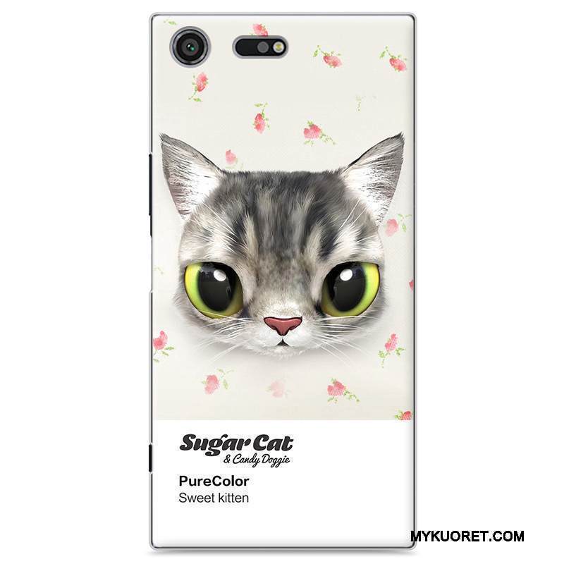 Kuori Sony Xperia Xz Premium Maalaus Läpinäkyvä Puhelimen Kuoret, Kotelo Sony Xperia Xz Premium Sarjakuva Ihana Vihreä