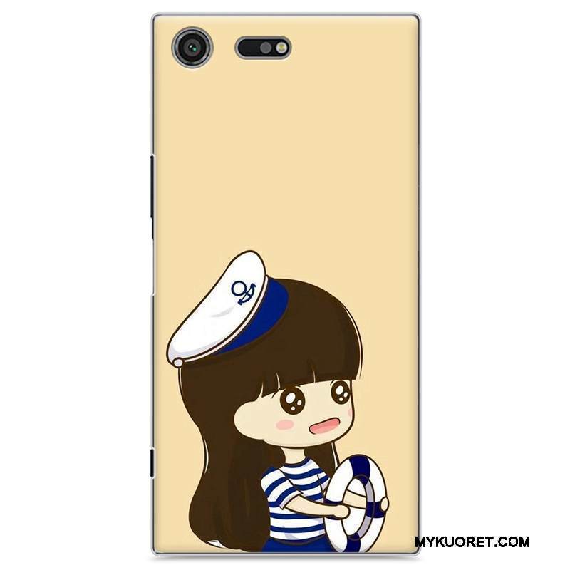 Kuori Sony Xperia Xz Premium Maalaus Puhelimen Kuoret Rakastunut, Kotelo Sony Xperia Xz Premium Suojaus Keltainen