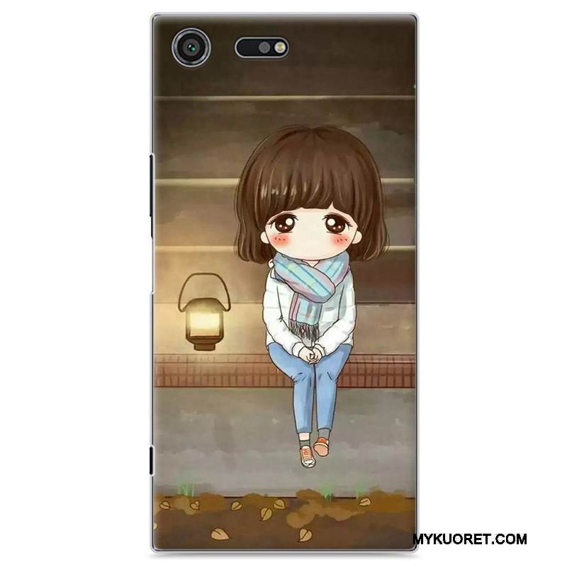 Kuori Sony Xperia Xz Premium Maalaus Puhelimen Kuoret Rakastunut, Kotelo Sony Xperia Xz Premium Suojaus Keltainen