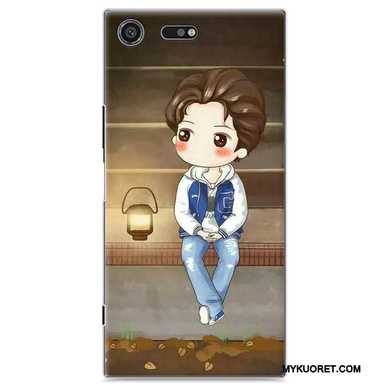 Kuori Sony Xperia Xz Premium Maalaus Puhelimen Kuoret Rakastunut, Kotelo Sony Xperia Xz Premium Suojaus Keltainen