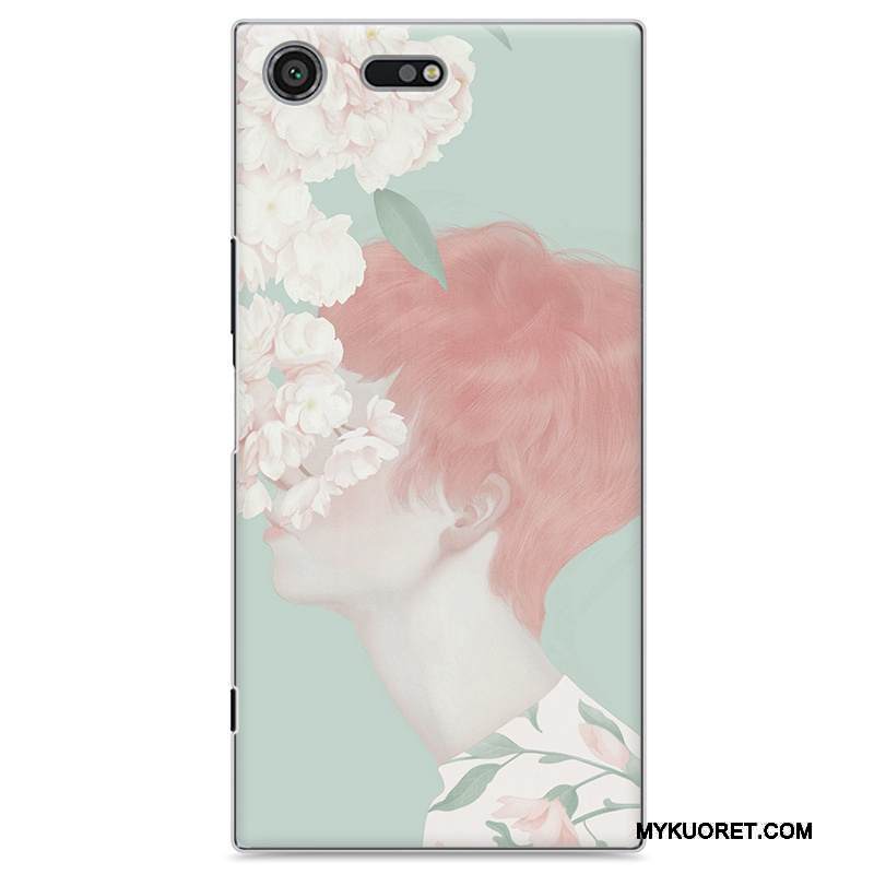 Kuori Sony Xperia Xz Premium Maalaus Sininen Pieni, Kotelo Sony Xperia Xz Premium Suojaus Taide Puhelimen Kuoret