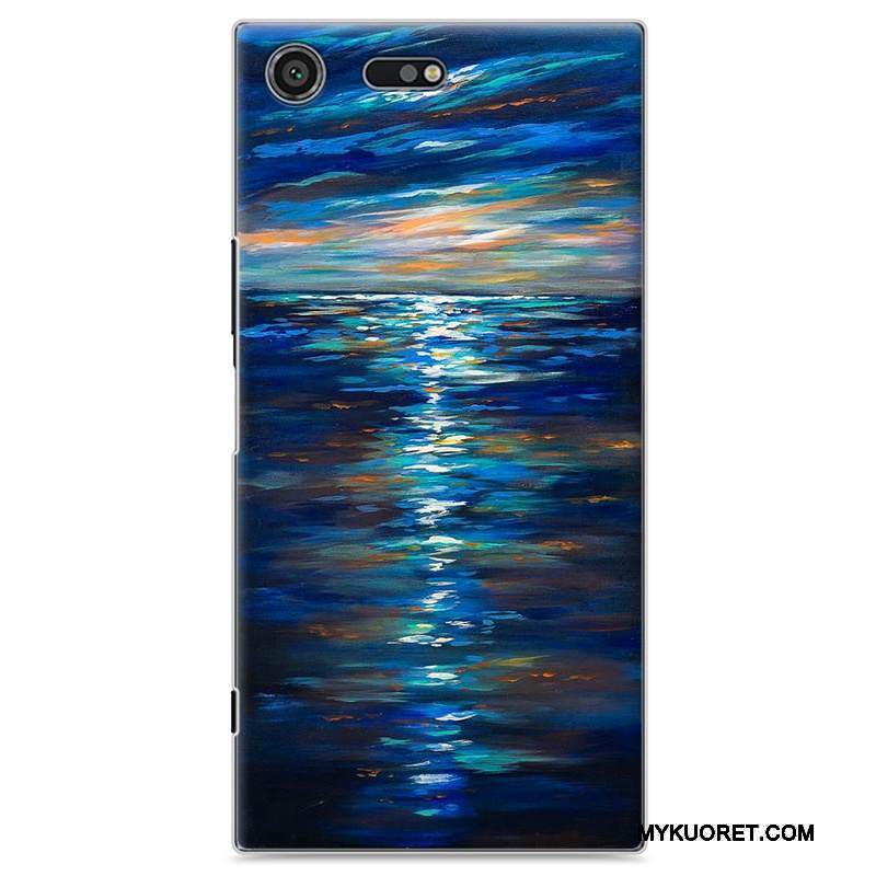 Kuori Sony Xperia Xz Premium Maalaus Taide Vaalean, Kotelo Sony Xperia Xz Premium Sarjakuva Puhelimen Kuoret Jauhe