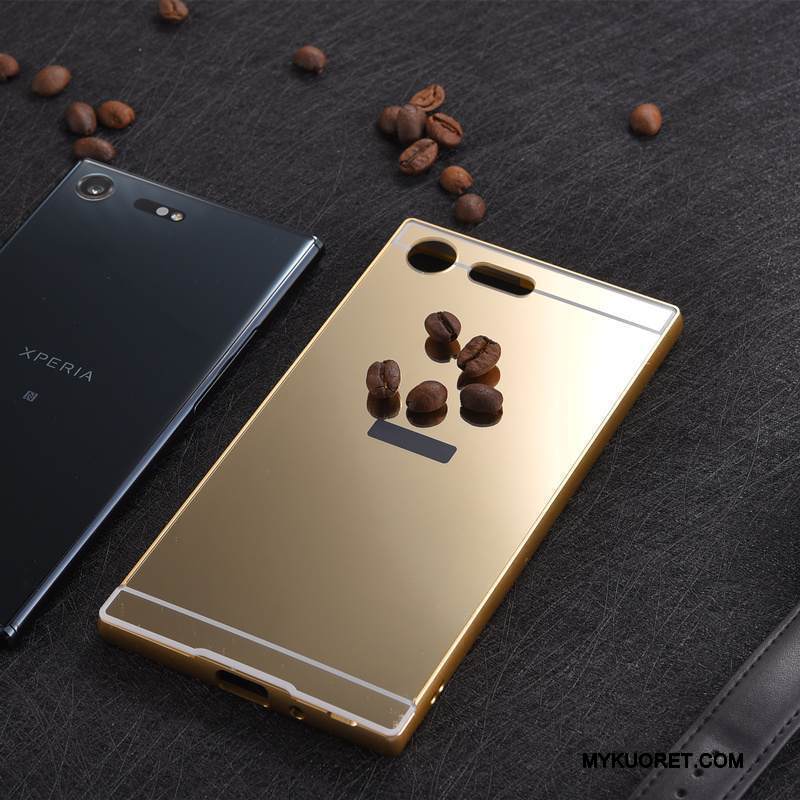 Kuori Sony Xperia Xz Premium Metalli Kehys Jauhe, Kotelo Sony Xperia Xz Premium Suojaus Takakansi Murtumaton