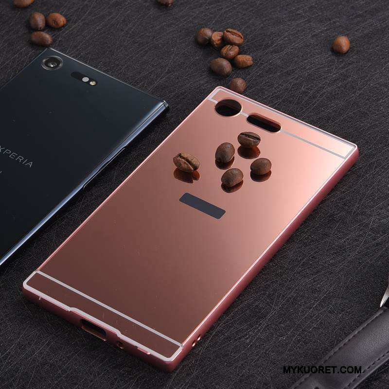 Kuori Sony Xperia Xz Premium Metalli Kehys Jauhe, Kotelo Sony Xperia Xz Premium Suojaus Takakansi Murtumaton