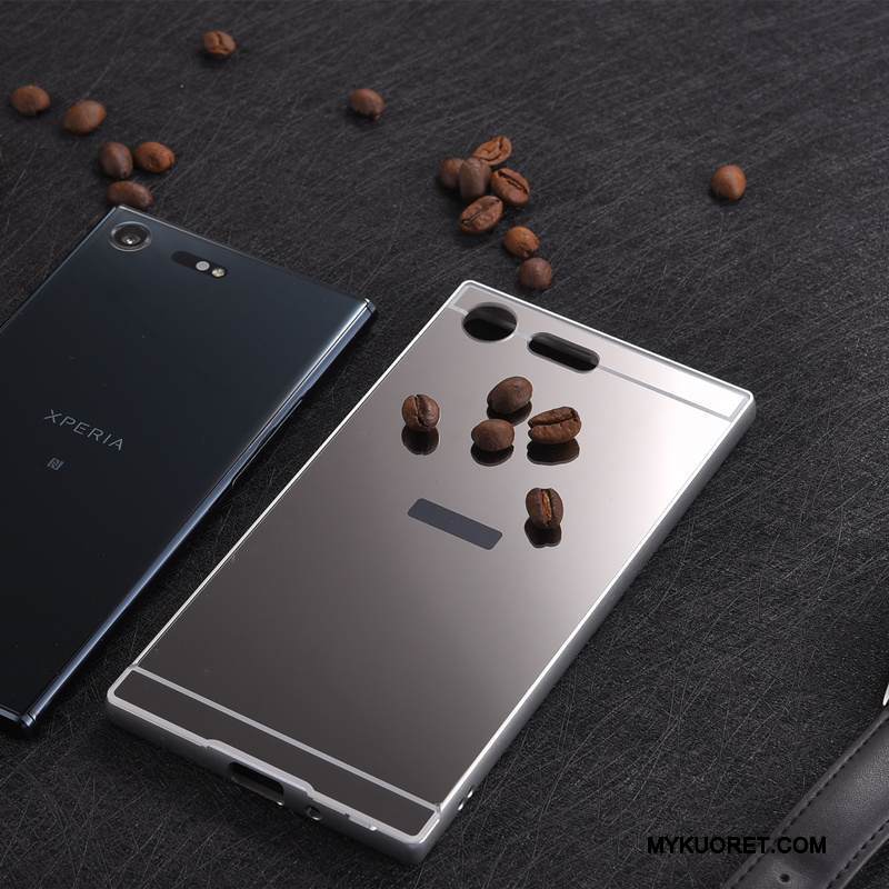 Kuori Sony Xperia Xz Premium Metalli Kehys Jauhe, Kotelo Sony Xperia Xz Premium Suojaus Takakansi Murtumaton