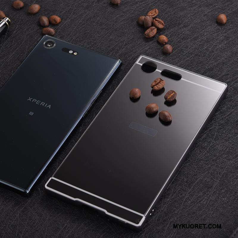 Kuori Sony Xperia Xz Premium Metalli Kehys Jauhe, Kotelo Sony Xperia Xz Premium Suojaus Takakansi Murtumaton