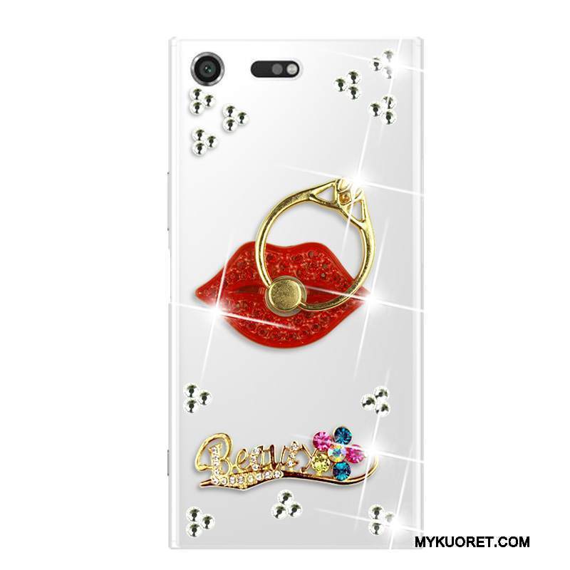 Kuori Sony Xperia Xz Premium Pehmeä Neste Murtumaton Puhelimen Kuoret, Kotelo Sony Xperia Xz Premium Strassi Punainen